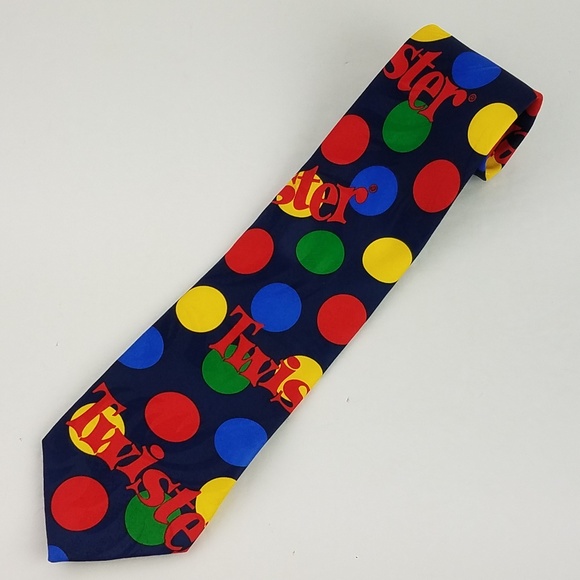 Hasbro Twister Board Game Vintage 1998 Neck Tie - Picture 5 of 8